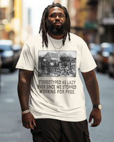 Men's Plus Size Historical Emancipation Crew Neck Short Sleeve T-Shirt